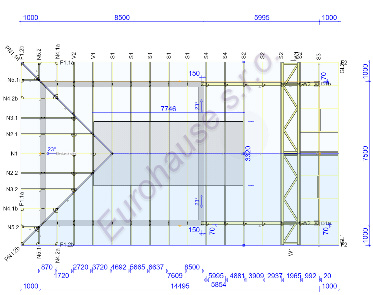 Projekt Šamorín - drevená konštrukcia 1