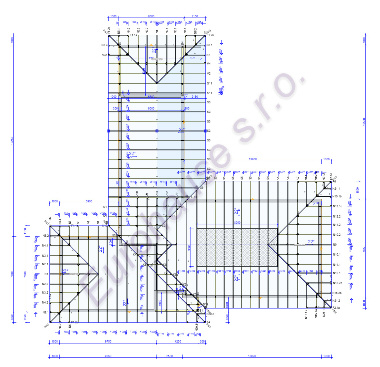 Projekt Tovarníky - drevená konštrukcia 1