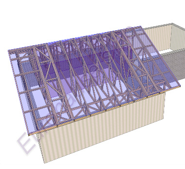 Projekt Zvončín - drevená konštrukcia 2